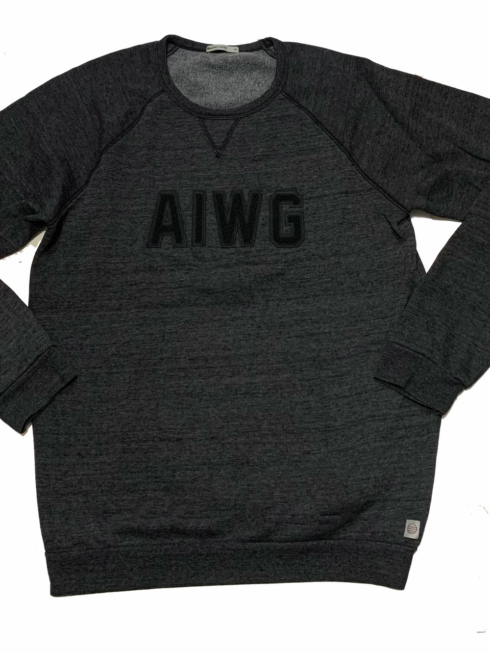 Marine layer AIWG Men's Dark Gray Crewneck Sweatshirt